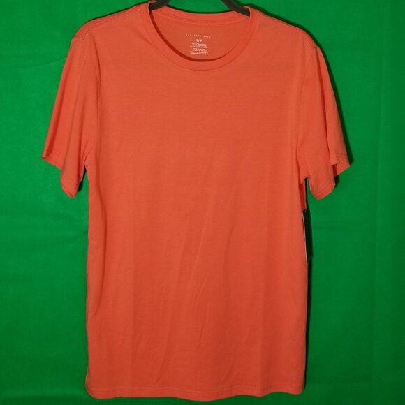 Geoffrey Beene Men Small Coral Short Sleeve T-shirt Casual Plain Soft NWT - Picture 1 of 5